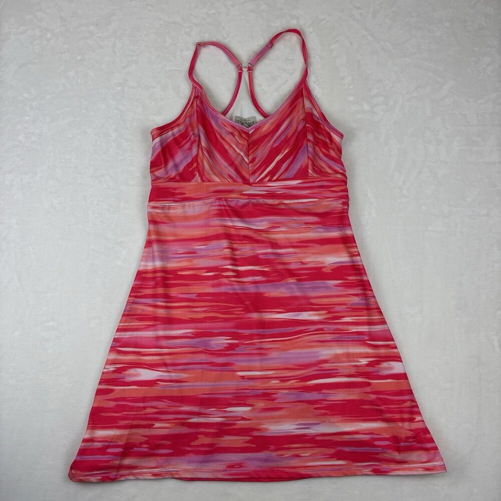 Tehama Athletic Dress Women’s Size Medium Pink Multicolor Racerback Tennis Golf